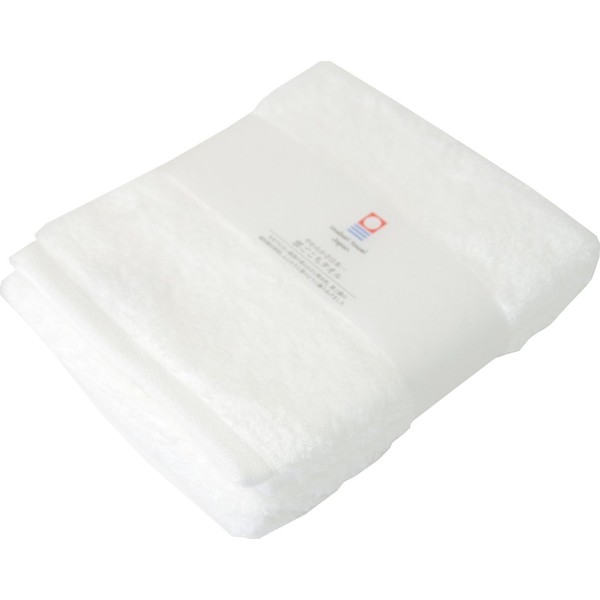 Imabari Towel, Face Towel, Cloud Gokochi Soft, Fluffy, Absorbent, Quick Drying, White, Approx. 13.4 x 33.5 inches (34 x 85 cm)
