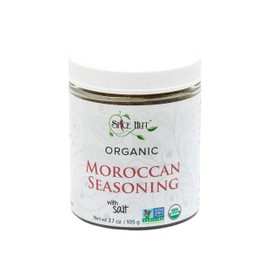 Moroccan Seasoning, Organic Mediterranean Spice Blend flavor for Meat/Vegetables/Chicken, With Salt The Spice Hut, 3.7 ounce