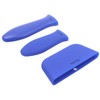 Silicone Hot Handle Holders 3-Pack Mix (Blue)