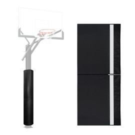 VANCL Heavy Duty Basketball Post Padding – 6FT Protective Wrap Around for Round Poles (4" Diameter) – Garage, Basement, Outdoor Court Safety Pad Black