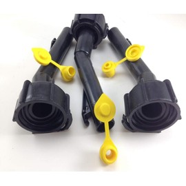 3 - Mr. Yellow Cap Fuel Gas Can Jug Spouts Nozzles, Rings & 3 Vents,  replaces Blitz 900302 900092 900094 Old Style - Please Read Description Thoroughly Before Ordering! Thank You