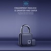 Fingerprint Padlock Waterproof Safety Electronic Lock for Door Suitcase Gym