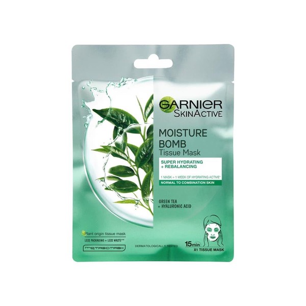 Garnier Skin Active Moisture Bomb Sheet Mask - Green Tea