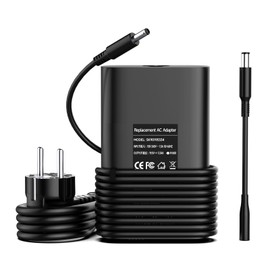 65W Dell Laptop Ladekabel Netzteil, für Dell Inspiron 11 13 14 15 17 3000 7000 3500 3505 3511 3793 5558 5559 5593 XPS 11 12 13, Dell Latitude und Dell Vostro Laptop Adapter 7.4 x 5.0mm und 4.5 x 3.0mm