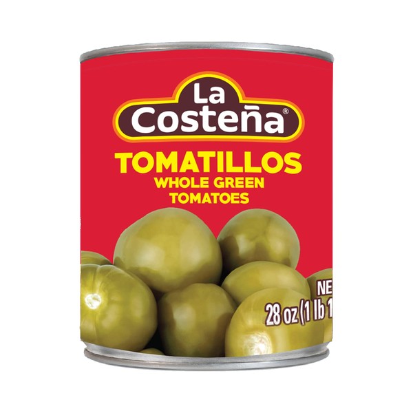 La Costeña Green Tomatillos | Packed in Water | 28 Ounce Can (Pack of 12)