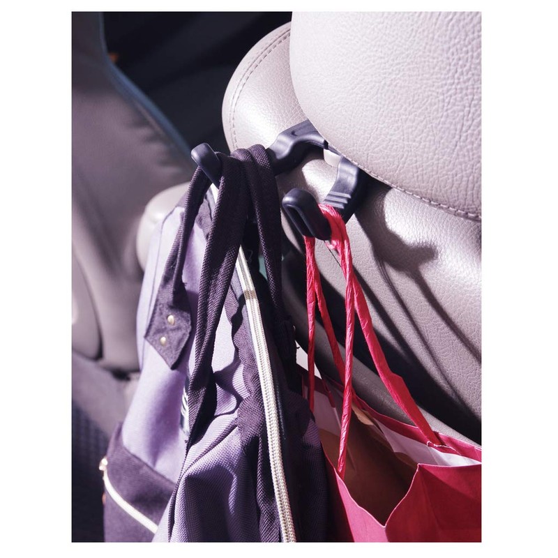 Hypersonic Car Headrest Hanger Hook Front Back Seat Durable Holder