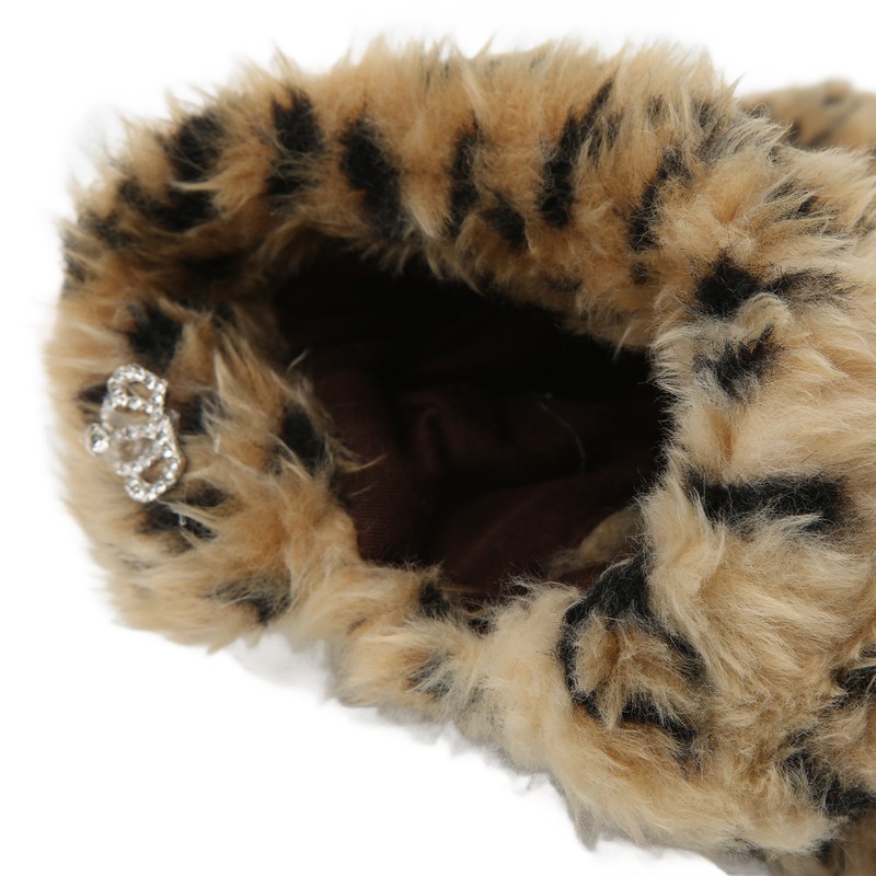 Pet Leopard Print Cloak Cute Retro Stylish Puppy Plush Jacket