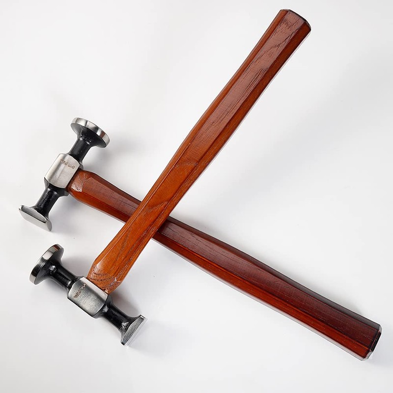 WUTA Leather Hammer Double Head Cobblers Hammer Mirror Polishing Carbon