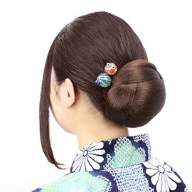 Kimono Chignon Horizontal Dark Brown