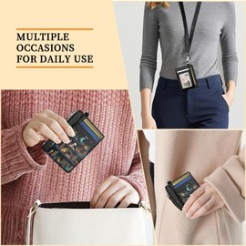 Hancynir Goth Bookshelf Skull Cat Wallet Women Credit Card Holder Funny Gothic RFID Blocking Small Card Wallets Mini Front Pocket PU Leather Thin Travel Zipper Coin Cash Ladies Female Wallet Gifts