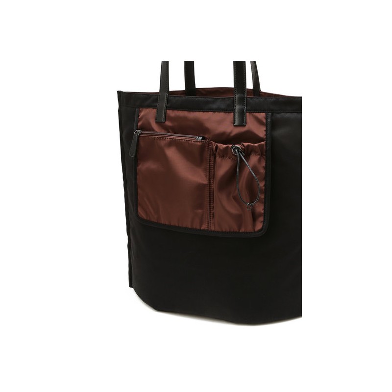 Daks Accessories 26SS EASY ON Black Reversible Eco Shoulder Bag