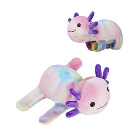 DYBFONO Huggers Axolotl,Stuffed Axolotl Slap,Cute Animal Book Buddy Slap,Fun Axolotle Toys for Boys and Girls.Multicolour