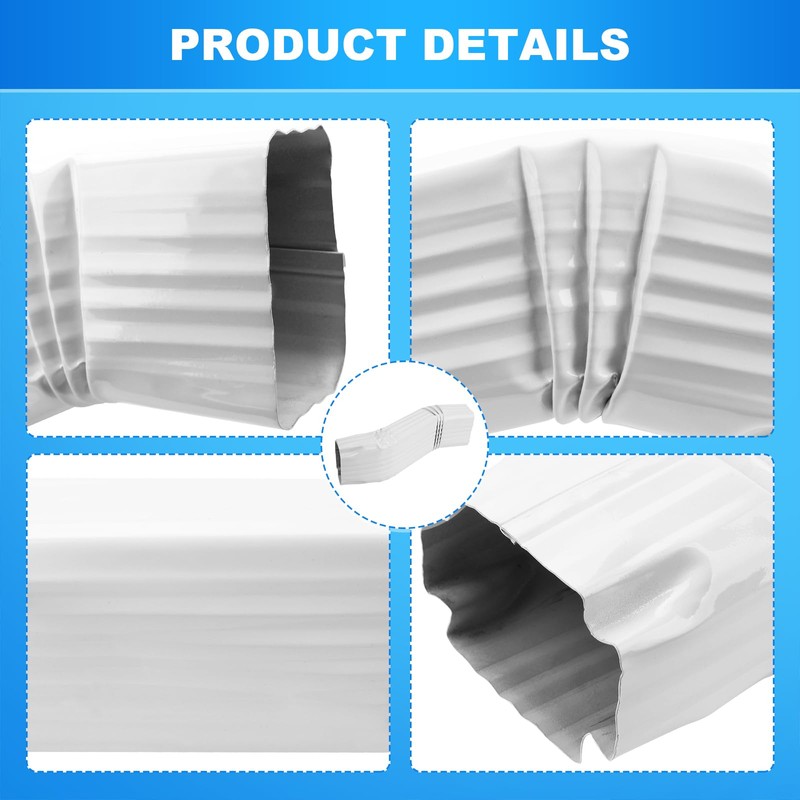 Gutter Downspout Elbow S-shape Style B (offset=3) Zig Zag Elbows