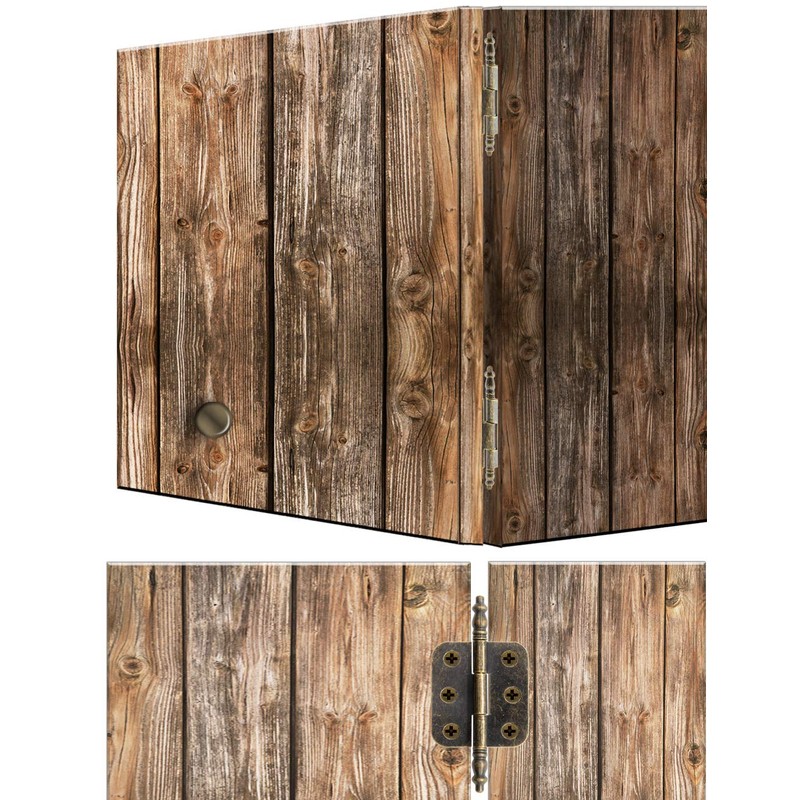Fuxxer® 4 x Antique Hinges, Metal Hinges, Iron Hinges, Vintage