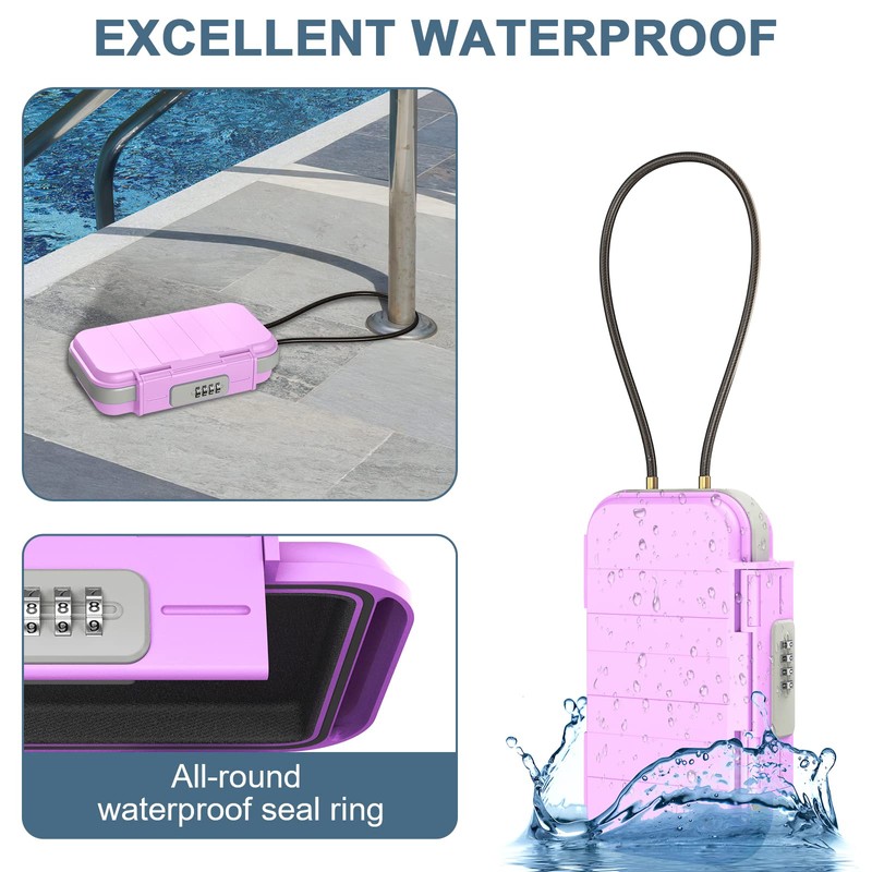 Portable Safe, Ankilo Security Box with Payment Code, Waterproof Anti-Theft