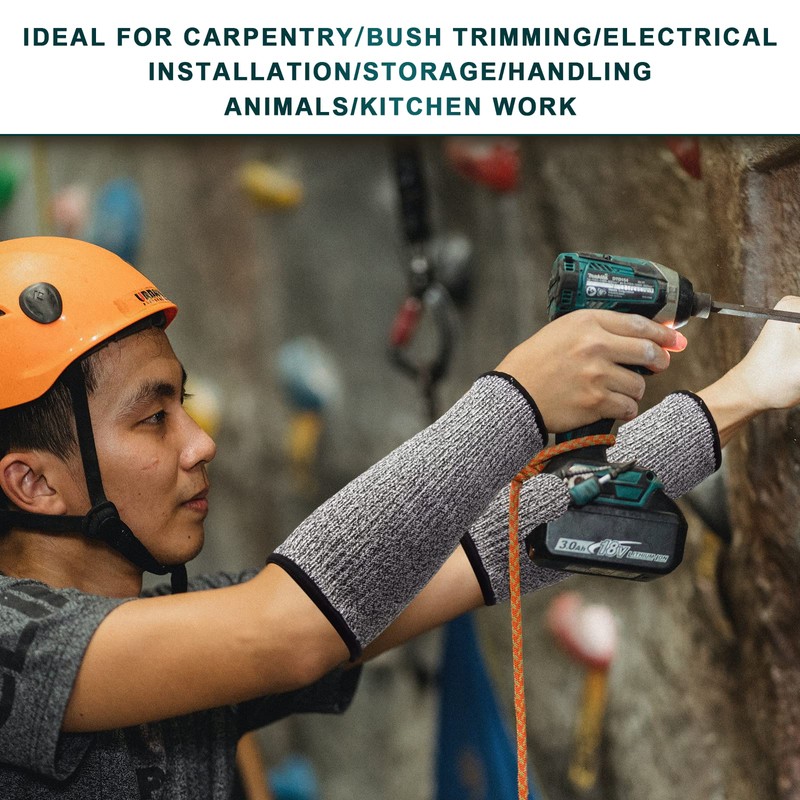 BLMHTWO 2 Pairs Cut Resistant Sleeves, Level 5 Arm Protection