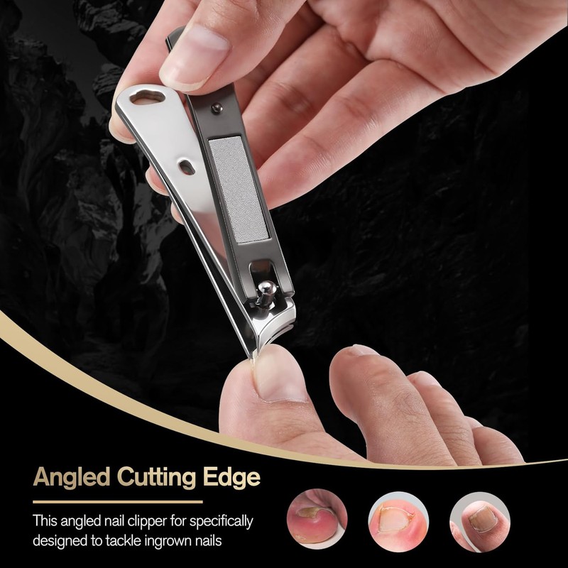 FERYES Ingrown Nail Clipper - Slant Curved Blade Nail Clipper