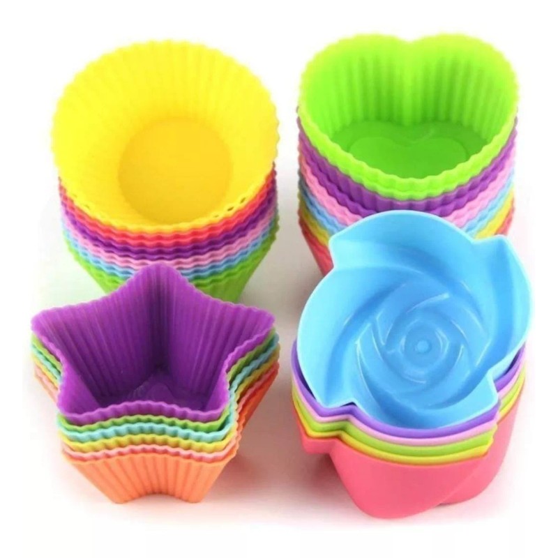 CL Capacillos Moldes Silicon Pack En Forma Figuras Reutilizable