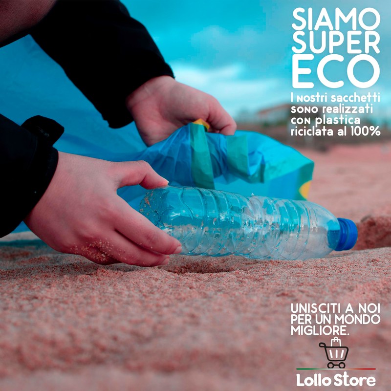 60 Bags 55 x 65 cm Blue Talc Scented 40