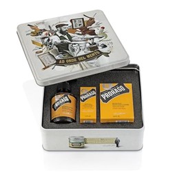 Proraso Kit Cuidado de Barba Madera y Especias en Lata, Incluye Aceite y Bálsamo, Edición Regalo