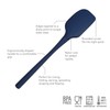 Tovolo Flex-Core All Silicone Spatula, Tapered Silicone Edge for Scraping,