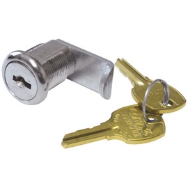 Cylinder lock for halyard cover w/keys