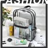 Grzhiyi Water Resistant Transparent Backpack,Clear Bag Backpacks PVC, Boys, Girls,
