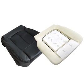 NLQR Front Driver Bottom & Foam Cushion Replacement Seat Cover Compatible with Ford F150 Lariat 2009 2010 2011 2012 2013 2014