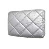 Indoor Window Air Conditioner Cover, Silver, Quilted Insulated Waterproof, Double-Layer