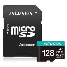 ADATA Premier Pro - Tarjeta de Memoria microSDXC (128 GB, UHS-I, U3, V30, Clase 10, A2, MircoSD, con Adaptador, AUSDX128GUI3V30SA2-RA1)