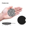 Leopard Print Car Coasters,Cute Car Assecories for Women,Universal Auto Anti