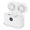 2 in 1 Small Humidifying Fan USB Rechargeable Strong Wind