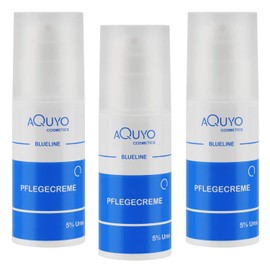 Blueline 5% Urea Cream for Dry Skin, Body Cream for Psoriasis or Neurodermatitis, Care Cream for Itching, Skin Cream for Blemishes and Rash (3 x 100 ml)