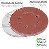YoiYee 600 Grit Sanding Discs Pads, 8 Holes, 125mm/5-inch Hook
