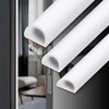 Lunghaa Self-Adhesive Silicone Weatherstripping Door Seal, D-Shaped Weather Strip for