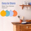 LUVCOSY 4 Cup Silicone Replacement Lids Storage Cover for Pyrex