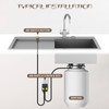Garbage Disposal Air Switch Kit Sink Top Waste Disposal Long