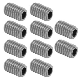 SUNGOOYUE Pack of 10 M5 Surfboard Fin Screws Set, 304 Stainless Steel Surfboard Tail Key Grub Screws Fin Replacement Grub Screws