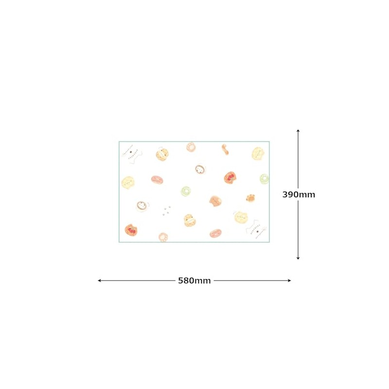 Kamiojapan Lunch Cloth, Rectangle Lunch Cloth, Girls, 223575, Cat Baker,