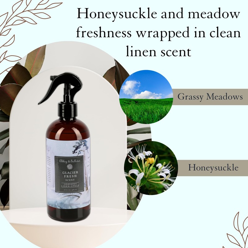 Abbey & Sullivan Linen Spray, Glacier Fresh, 16 oz.