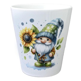 speecheese Gartenzwerg mit Sonnenblume Blumentopf Zwerg als Hingucker für Garten Rasen Bezaubernde Blumen-Deko am Gartenhaus Gemüsebeet Ideal