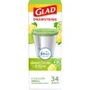 Glad Small Kitchen Drawstring Trash Bags, 4 Gallon, Febreze Sweet
