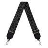 Poetesant Women's Bag Strap Black Leopard Print Purse Strap Canvas