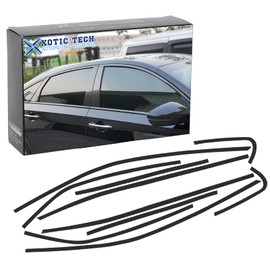 x xotic tech Window Trim Chrome Delete Blackout Overlay Pre-Cut Genuine Vinyl KK for Toyota Camry 2018 2019 2020 2021 2022 2023 2024- Carbon Fiber Pattern