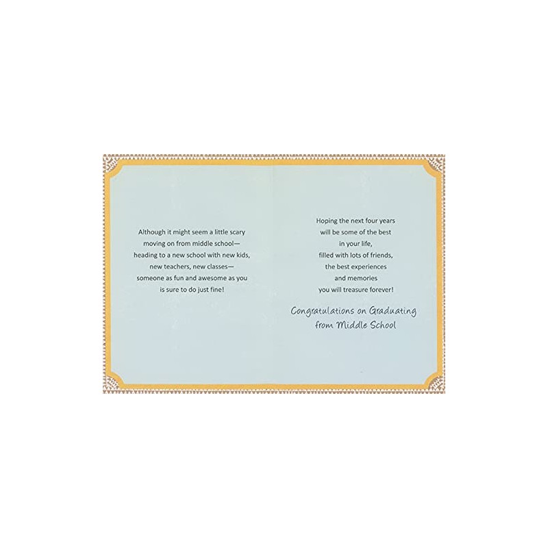 Designer Greetings High Five : Blue Foil Hand Middle School