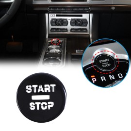 carmotion88 Black Alloy Car 1Push Start Stop Engine Button Patch Kit For Jaguar XF 2008-2015