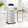 Supercenter Cheese Grater, Size 4-Sided Stainless Steel Box Grater, Food