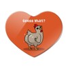 Guess What Chicken Butt Funny Heart Acrylic Fridge Refrigerator Magnet