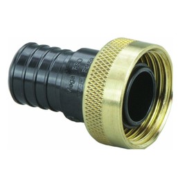 VIEGA 50141 Pureflow Zero Lead Poly Alloy Pex Crimp Supply Adapter with 3/4" x 1 Crimp x Manabloc Supply (2-Pack)