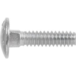Hillman 240129 Carriage Bolt, 5/16 x 6-1/2-Inch, Steel, Zinc-Plated, Silver, 50-Pack